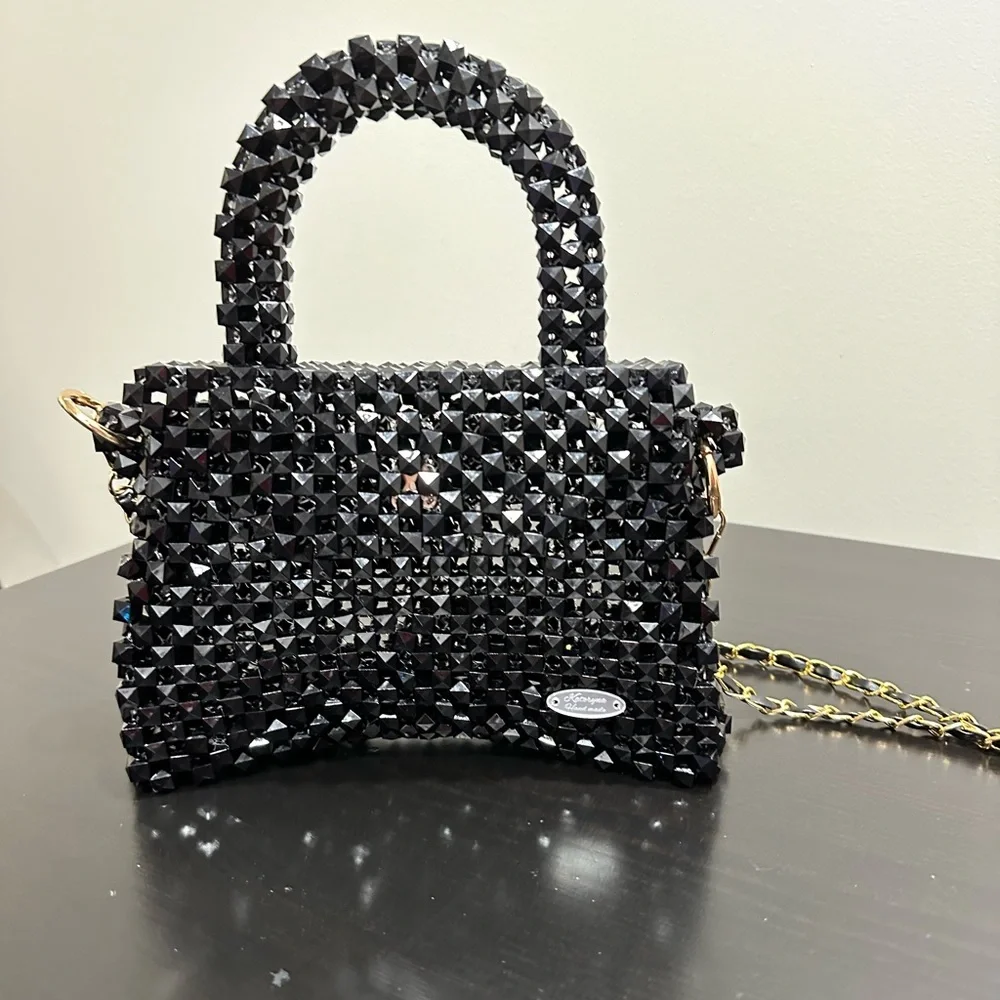 Handmade beaded bag - Picture 3 of 8